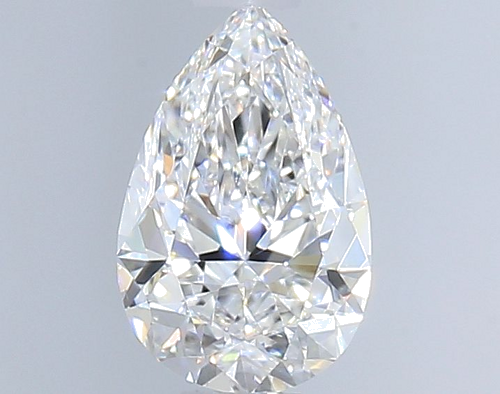 0.5 carat E-VS2 Natūralus Pear Deimantas (1)