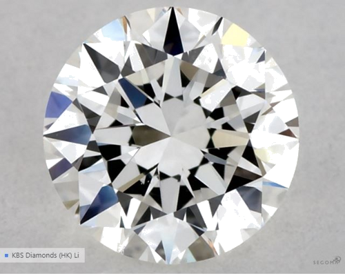 0.5 carat G-VS2 Excellent cut Natūralus Round Deimantas (1)