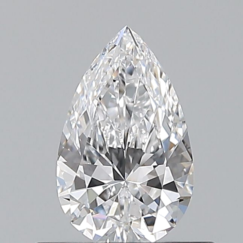 0.5 carat D-VVS2 Natūralus Pear Deimantas (1)