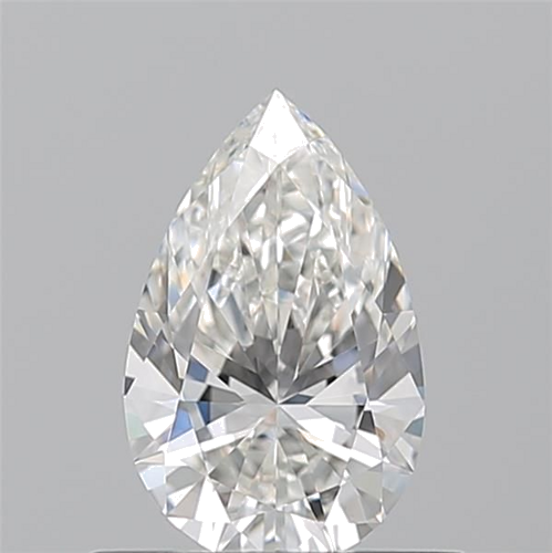 0.57 carat G-VVS2 Natūralus Pear Deimantas (1)