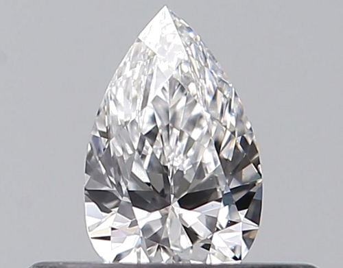 0.24 carat D-VS2 Natūralus Pear Deimantas (1)