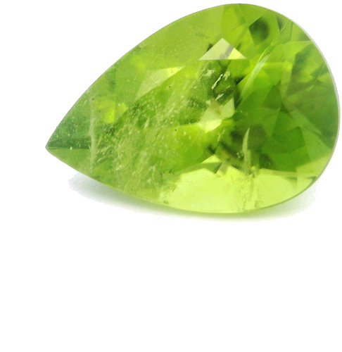 3.49 carat GREEN Pear Peridot (1)