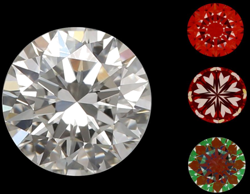 0.62 carat I-VS1 Excellent cut Natūralus Round Deimantas (1)