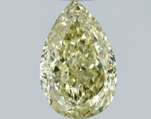1.01 carat Fancy Intense Yellow-VS1 Natūralus Pear Deimantas (1)