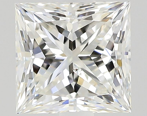 0.58 carat I-SI1 Natūralus Princess Deimantas (1)