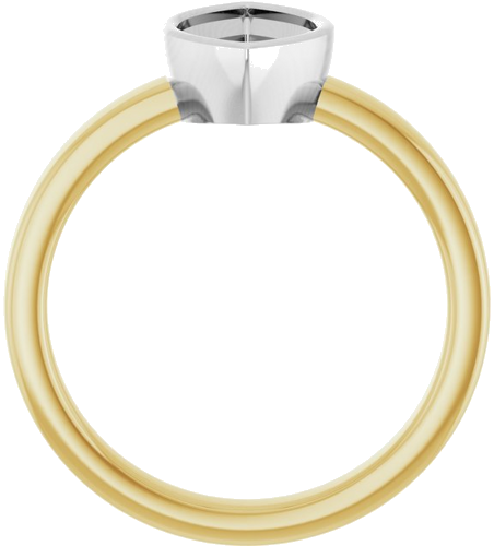 Sužadėtuvių Žiedas „Bezel-Set Solitaire“ 14k yellow/white gold Marquise 12mm x 6mm (2)