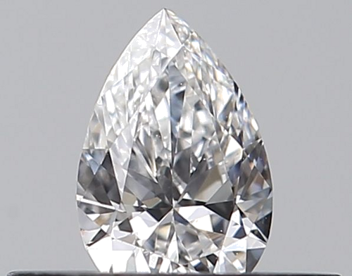 0.23 carat E-IF Natūralus Pear Deimantas (1)