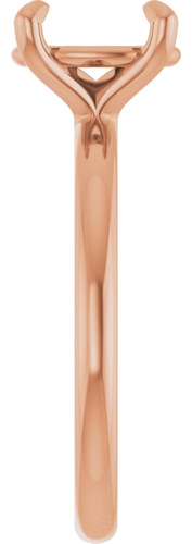 Sužadėtuvių Žiedas „Solitaire“ 750 Rožinis Aukso Oval 9mm x 7mm (4)