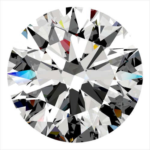 0.4 carat F-VS2 Excellent cut Natūralus Round Deimantas (1)