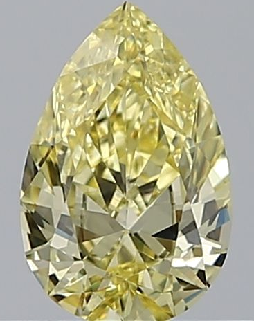 0.62 carat Fancy Intense Yellow-VS2 Natūralus Pear Deimantas (1)