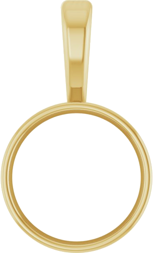 Pakabukas „Bezel-Set Solitaire“ 14k yellow gold Round 7.5mm (1)