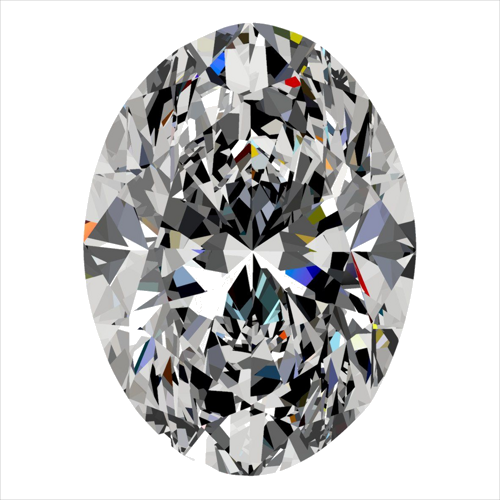0.3 carat D-VS2 Natūralus Oval Deimantas (1)