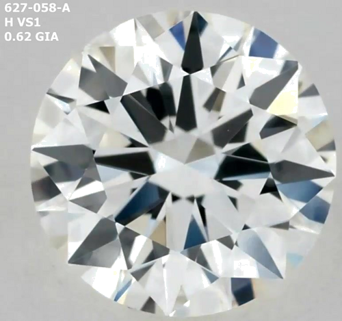 0.62 carat H-VS1 Very Good cut Natūralus Round Deimantas (1)