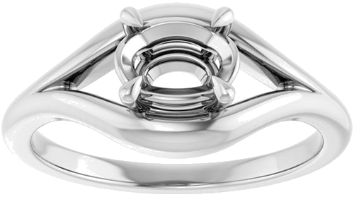 Sužadėtuvių Žiedas „Claw-Prong Solitaire“ 950 Platinos Oval 7mm x 5mm (3)