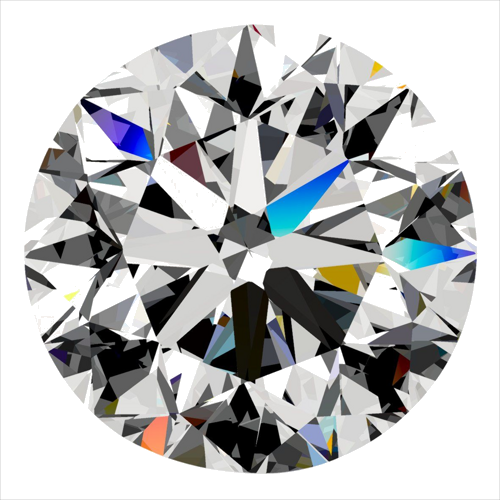 0.5 carat D-VS1 Very Good cut Natūralus Round Deimantas (1)