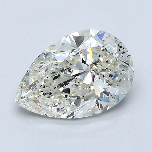 2.0 carat J-SI2 Natūralus Pear Deimantas (1)