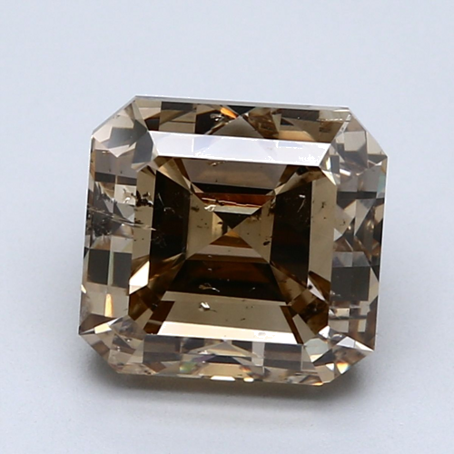 5.07 carat Fancy Dark Yellowish Brown-SI2 Natūralus Emerald Deimantas (1)