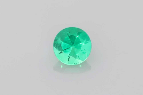 0.3 carat GREEN Round Smaragdas (1)
