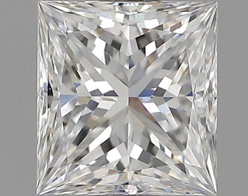 0.5 carat F-VVS2 Natūralus Princess Deimantas (1)