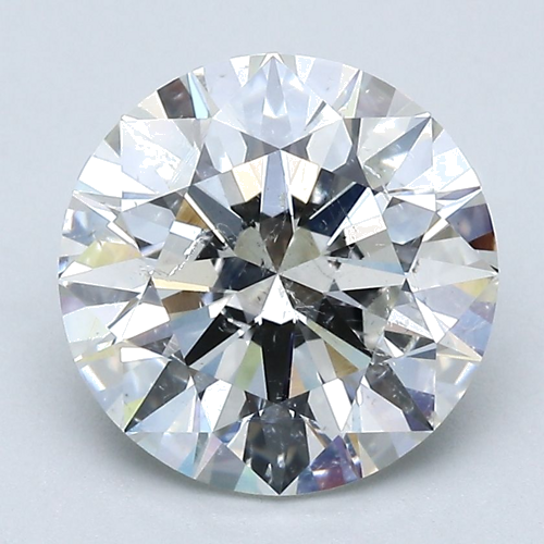 3.32 carat I-SI2 Excellent cut Natūralus Round Deimantas (1)