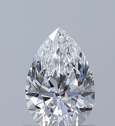 0.6 carat D-VVS2 Natūralus Pear Deimantas (1)