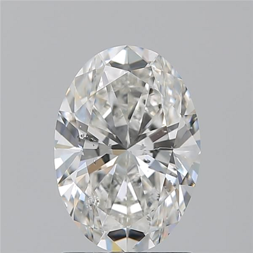 1.7 carat G-SI2 Natūralus Oval Deimantas (1)