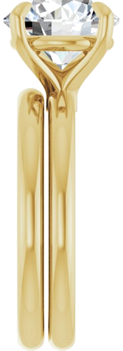 Sužadėtuvių Žiedas 585 Geltonojo Aukso Round 9.4mm (3)