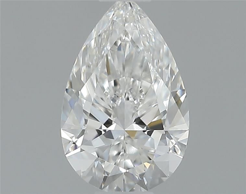 0.34 carat F-VVS1 Natūralus Pear Deimantas (1)