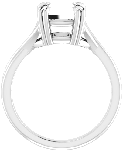 Sužadėtuvių Žiedas „Solitaire“ 585 Baltojo Aukso Cushion 8mm (2)