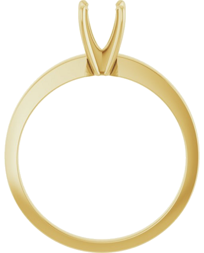 Sužadėtuvių Žiedas „Solitaire“ 585 Geltonojo Aukso Round 5mm x 5.3mm (2)