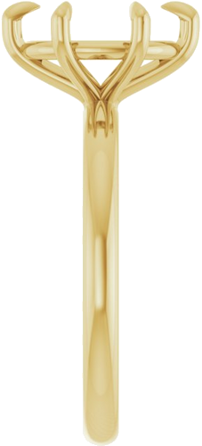Sužadėtuvių Žiedas „Claw-Prong“ 18k yellow gold Oval 10mm x 8mm (4)