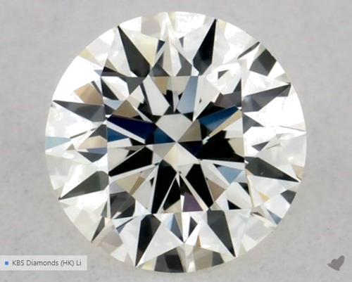0.33 carat K-VVS2 Excellent cut Natūralus Round Deimantas (1)