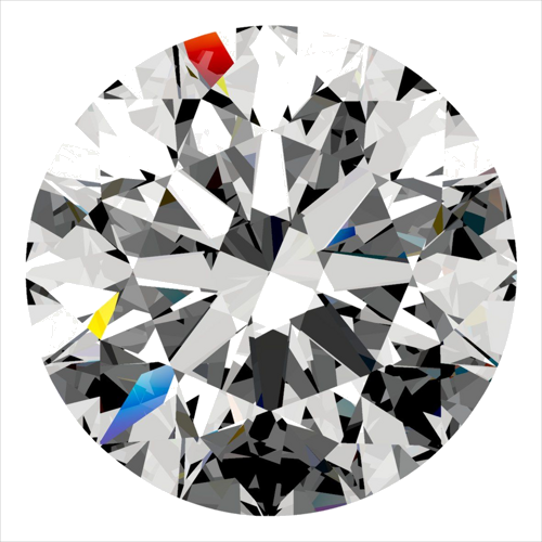 0.35 carat G-VVS1 Excellent cut Natūralus Round Deimantas (1)