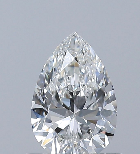 0.6 carat F-VS2 Natūralus Pear Deimantas (1)