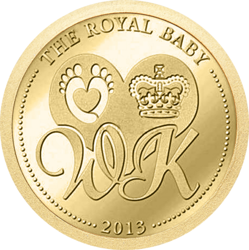 2013 Seychelles Prince George 25 Rupee gold coin (1)