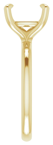 Sužadėtuvių Žiedas „Solitaire“ 585 Geltonojo Aukso Cushion 9mm (4)