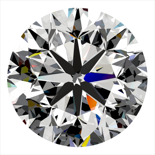 0.4 carat F-VS1 Very Good cut Natūralus Round Deimantas (1)