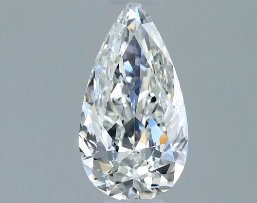 0.3 carat F-VVS2 Natūralus Pear Deimantas (1)