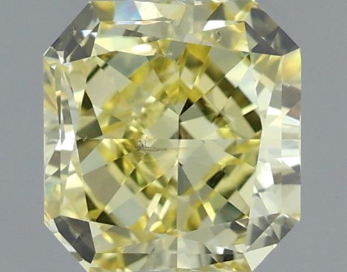 1.0 carat Fancy Intense  Yellow-SI2 Natūralus Radiant Deimantas (1)