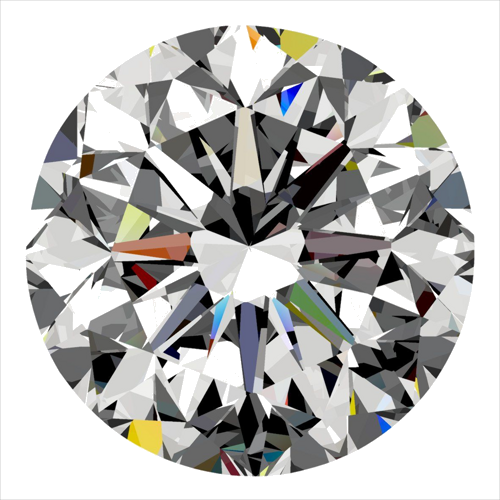 0.3 carat H-VS1 GD cut Natūralus Round Deimantas (1)