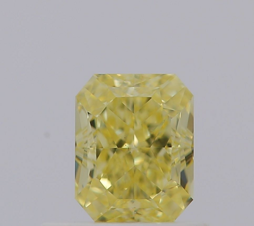 0.64 carat Fancy Yellow-VS2 Natūralus Radiant Deimantas (1)