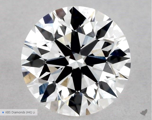 0.51 carat D-VS2 Excellent cut Natūralus Round Deimantas (1)