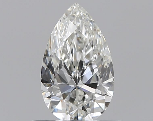 0.5 carat H-VS2 Natūralus Pear Deimantas (1)