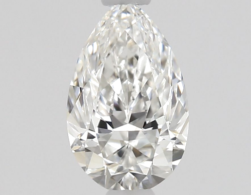 0.56 carat F-VVS1 Natūralus Pear Deimantas (1)