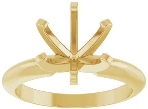 Sužadėtuvių Žiedas „Solitaire“ 14k yellow gold Round 8.2mm (3)