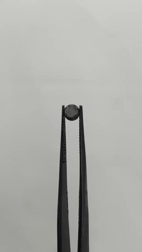 0.5 carat Fancy Black-VVS2 Excellent cut Natūralus Round Deimantas (1)