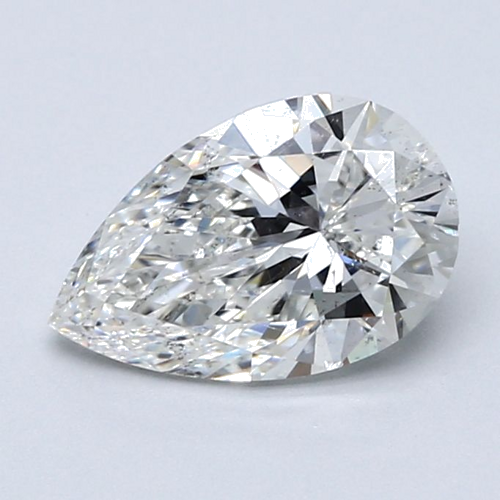 1.7 carat H-SI2 Natūralus Pear Deimantas (1)