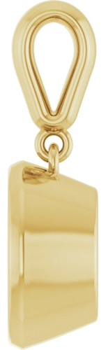 Pakabukas „Bezel-Set Charm“ 14k yellow gold Round 8.8mm (3)