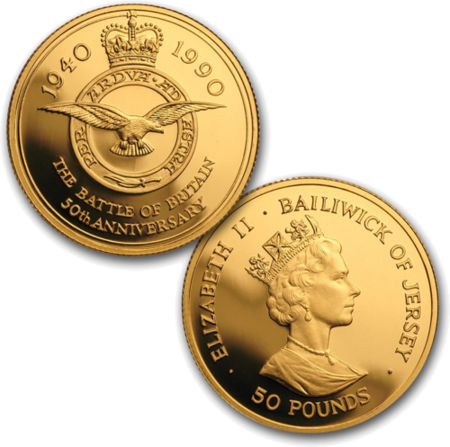 1990 GB Gold Battle of Britain 50th Anniversary Proof Set (9)