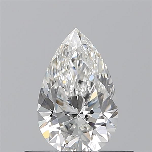 0.5 carat G-VVS2 Natūralus Pear Deimantas (1)